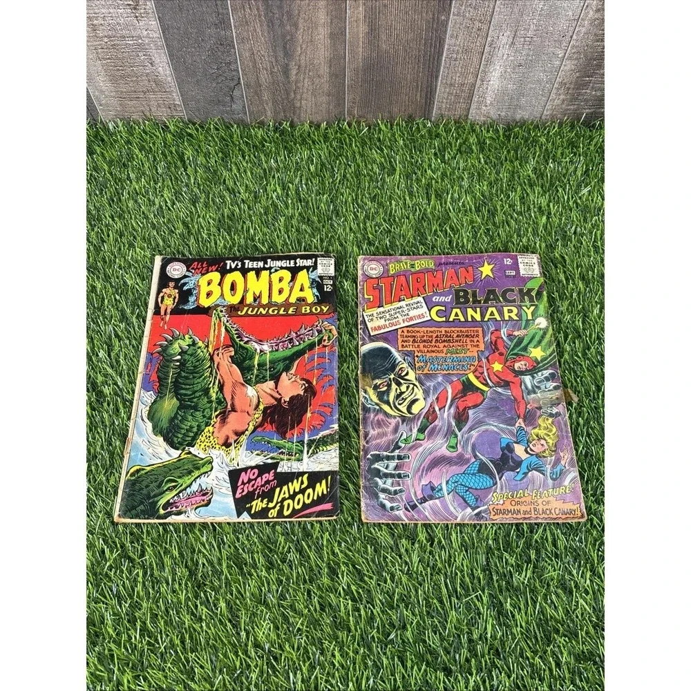 Vintage DC Comics Mixed Lot (2) – Bomba‎ the Jungle Boy + Starman & Black Canary